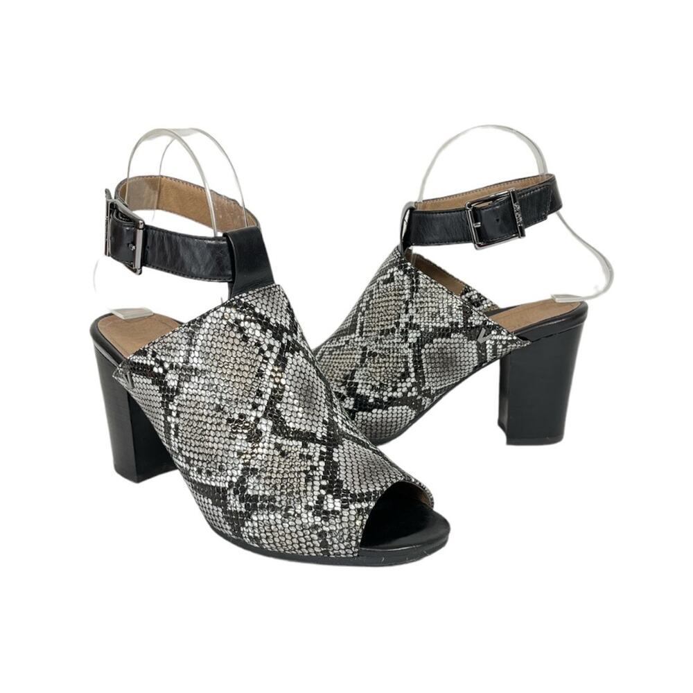 Vionic Perk Kaia Snake Stacked Heels